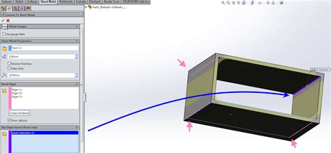 rip edge sheet metal|SolidWorks .